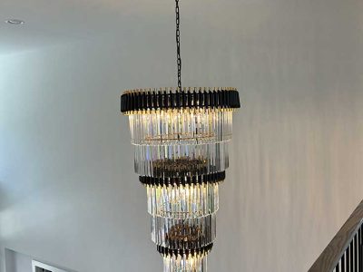 Chandelier Light Installation Project