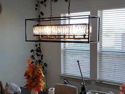 Dining Room Light Fixture Project